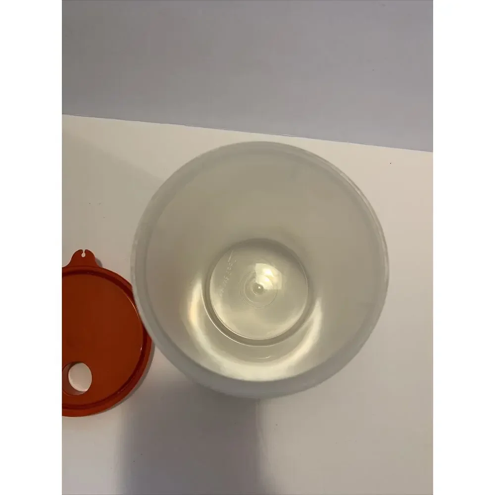 Tupperware container 321 with Red Lid flip Top 563